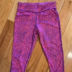 Soft Leggings - Cute Pink and Purple Reptile Print